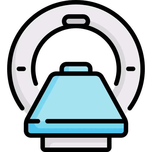 cartoon drawing of MRI scanner